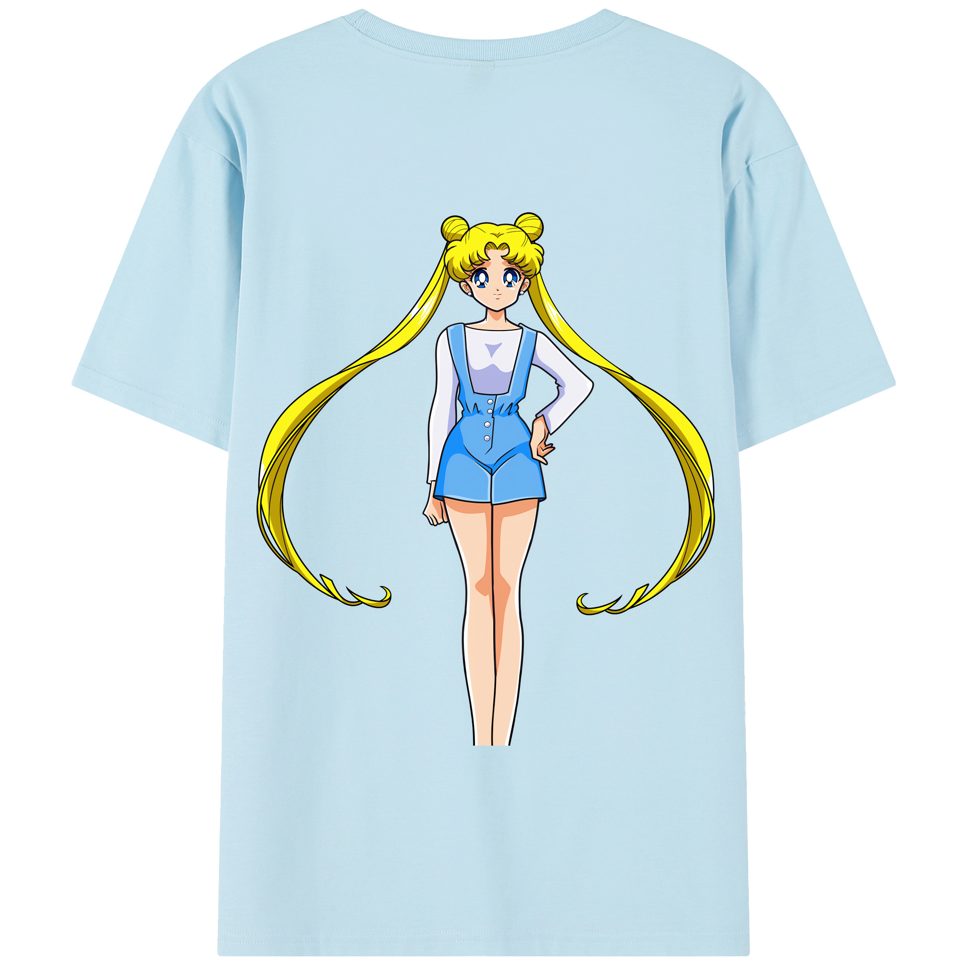 （画像用） 美少女戦士セーラームーン 愛野 美奈子 あいの みなこ Sailor Moon Aino Minako 綿100％半袖Tシャツ（背面プリント）